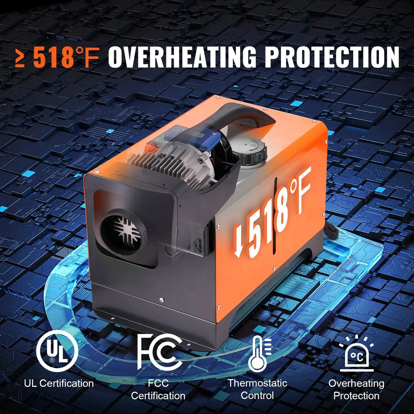 All In One Diesel Air Heater 12V &ndash; Remote Control