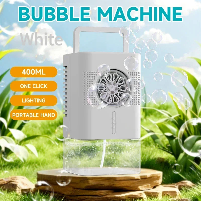 Automatic Bubbles Floor Pompero Soap Blowler &ndash; Bubble Blower white