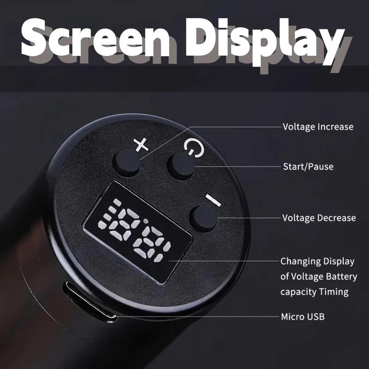 Wireless Tattoo Machine 1500mAh Battery &ndash; Long Battery Life