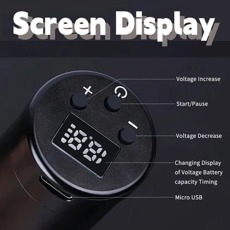 Wireless Tattoo Machine 1500mAh Battery &ndash; Long Battery Life