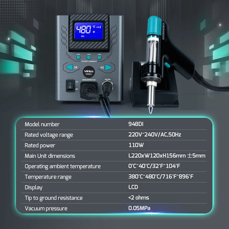 YIHUA 948D-I &ndash; 110W Desoldering Station for SMD Repair