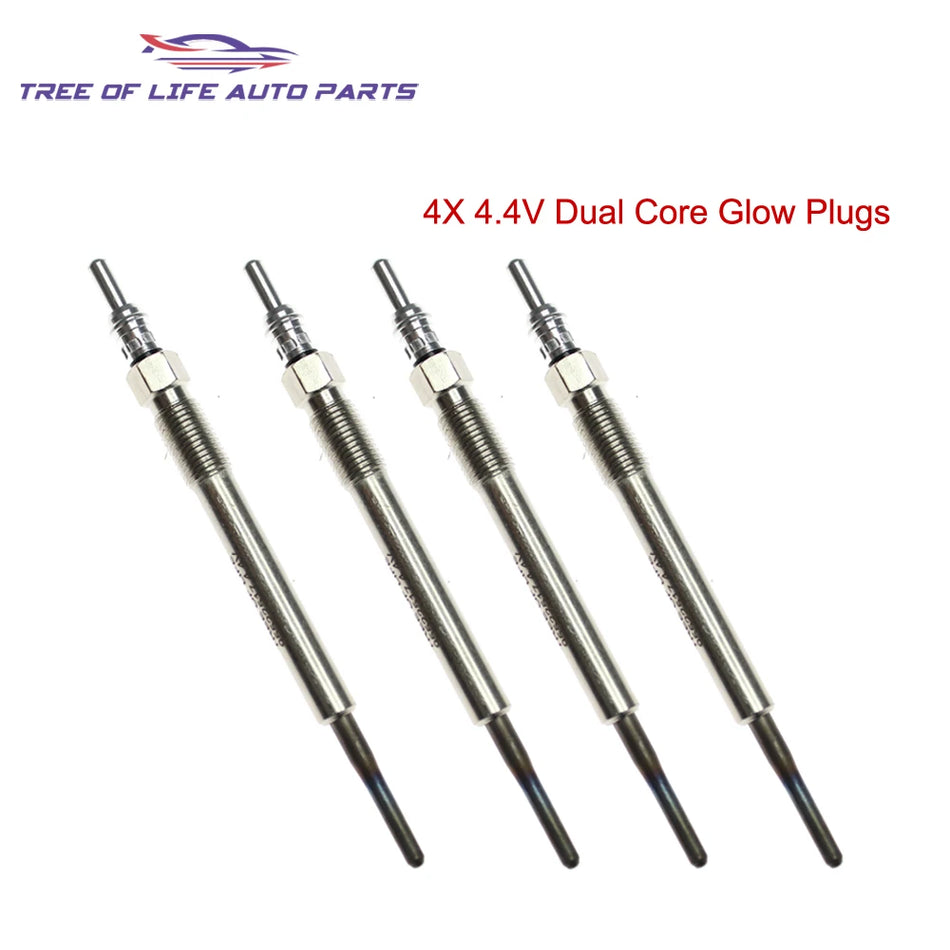 Gloeibougies voor Citroën Nemo en Peugeot Bipper Tepee Diesel Motoren, Dual-Core Verwarmer 4.4V