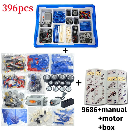 STEM 9686 Technical Parts Kit &ndash; Interactive Learning Experience for Kids 396pcs with box