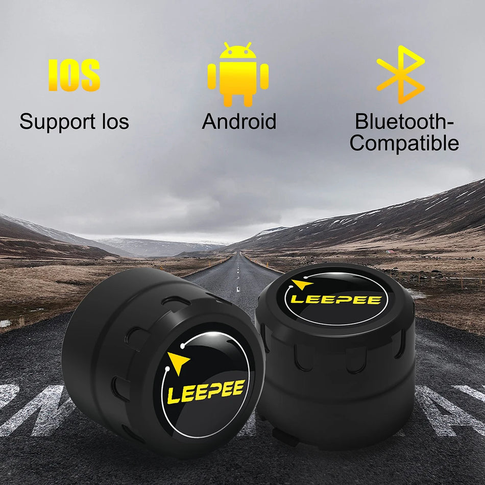 LEEPEE 28071 Motocyklový TPMS s 2 Bluetooth senzormi