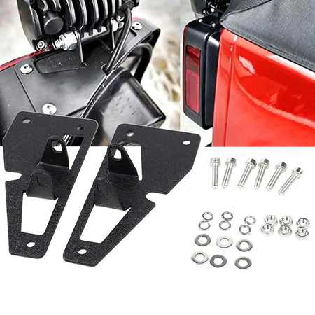 Tail Rear Work Light Mounting Bracket Holder for Jeep Wrangler JK Rubicon 2 Door/Unlimited 4 Door 2007-2014 by InterCyprus Trading Ltd