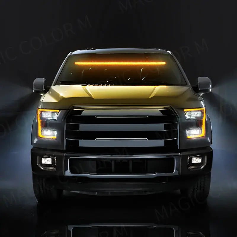 96 LED Strobe Lights For Emergency Flash Warning Lamp Windshield Bar 3030 Beads Red Blue Amber White Green Car Light Assembly by InterCyprus Trading Ltd
