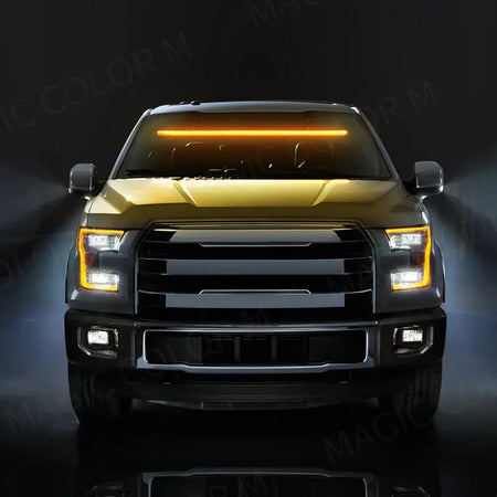 96 LED Strobe Lights For Emergency Flash Warning Lamp Windshield Bar 3030 Beads Red Blue Amber White Green Car Light Assembly by InterCyprus Trading Ltd