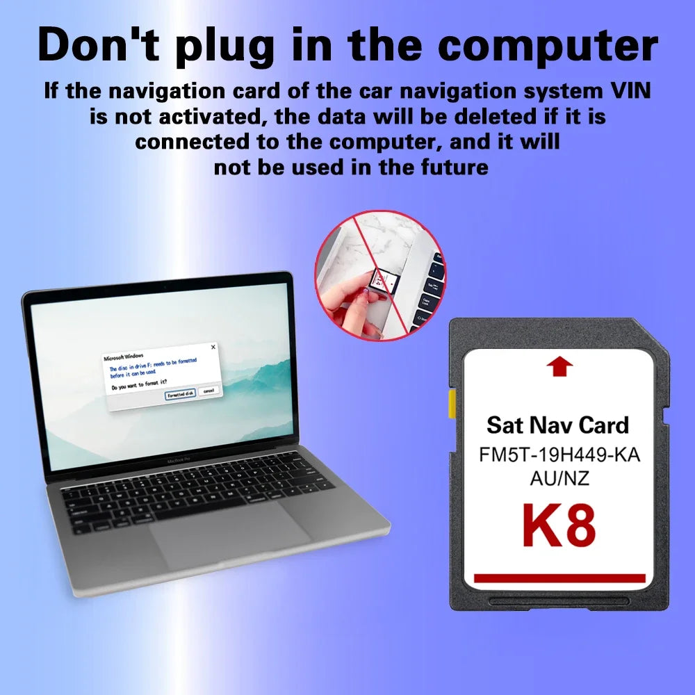 FM5T-19H449-KA &ndash; AU NZ Maps Included For Ford Sync2 for Ford K8