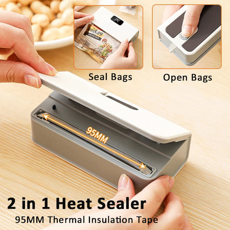 Mini Heat Bag Sealing Machine - 2 In 1 Bag Sealer Cutter