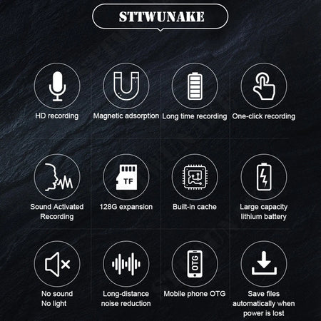STTWUNAKE L1 Voice Recorder &ndash; Ultra Long Battery Life