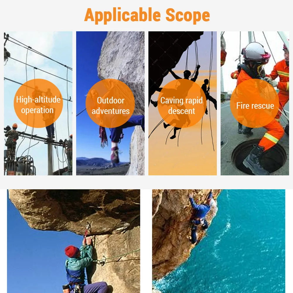 10mm Climbing Rope for Adults with Double Hook &ndash; Allweather