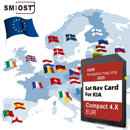 SD Card For KIA Soul Sorento Optima 2025 GEN4 32GB &ndash; Europe