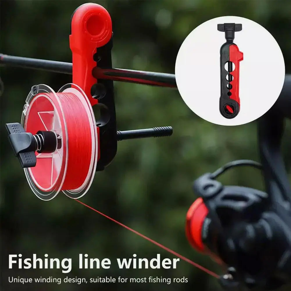 Portable Fishing Line Winder &ndash; Multi-Functional Spool Rod Holder Tools