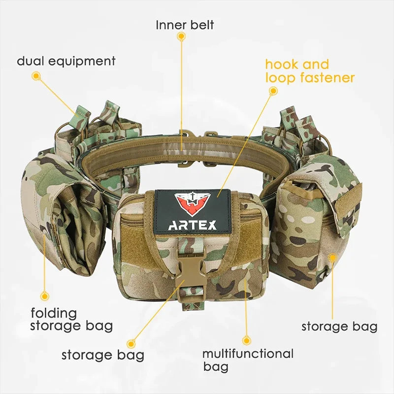 Artex Outdoor 1000D Nylon Battle Belt &ndash; Heavy Duty Design