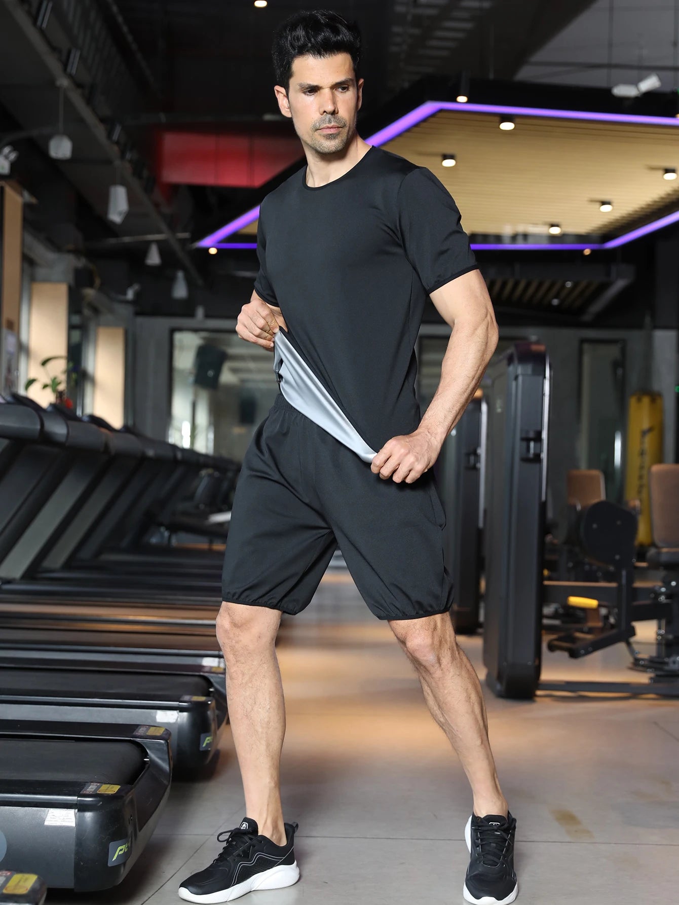 2Pc Men's Sauna Suit - Sweat Boost For Weight Loss