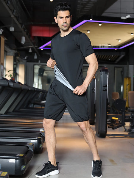 2Pc Men's Sauna Suit - Sweat Boost For Weight Loss