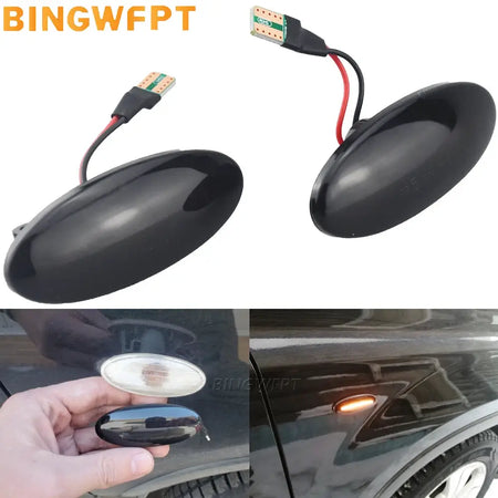 2PCS Side Marker Lights Dynamic LED Turn Signal Light For Nissan Qashqai J10 X-trail T31 Cube Juke Leaf Micra K13 Note E11 NV200 by InterCyprus Trading Ltd