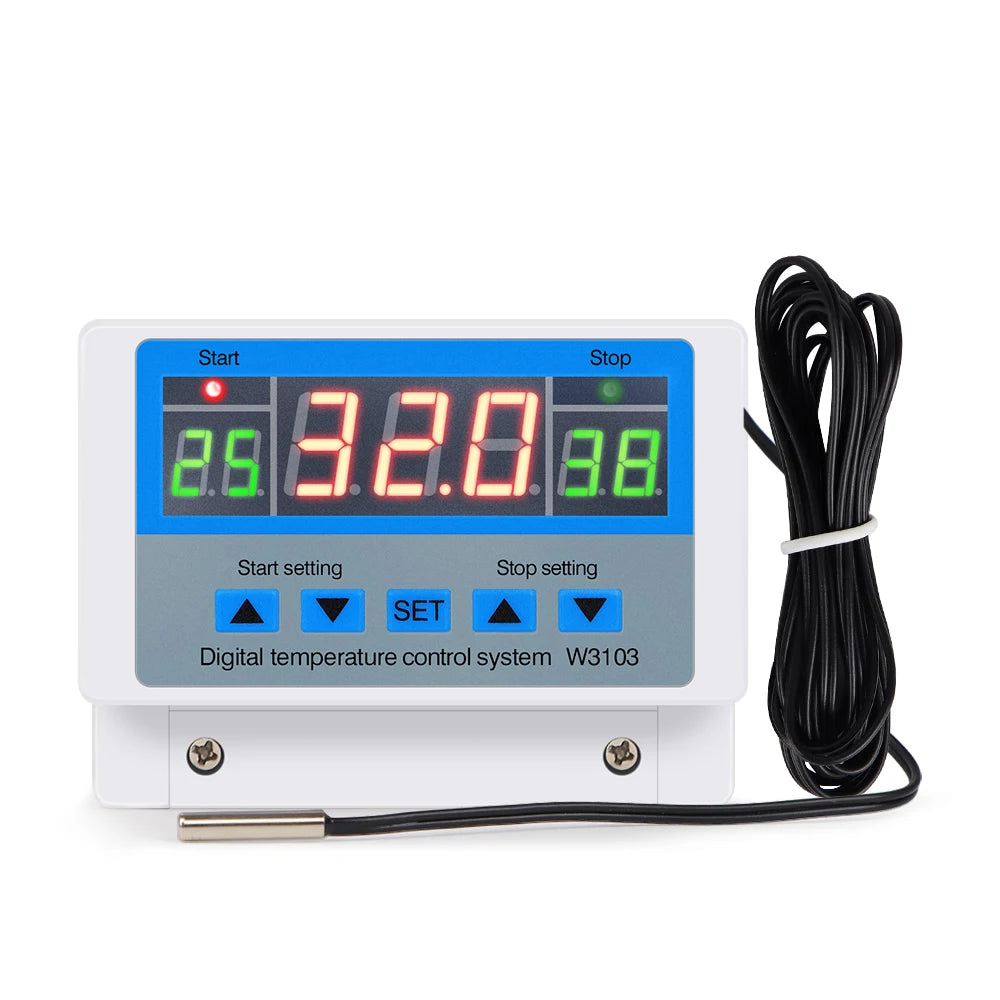 XH-W3103 Digital Temperature Controller &ndash; 220V 5000W LCD AC 220V 5000W