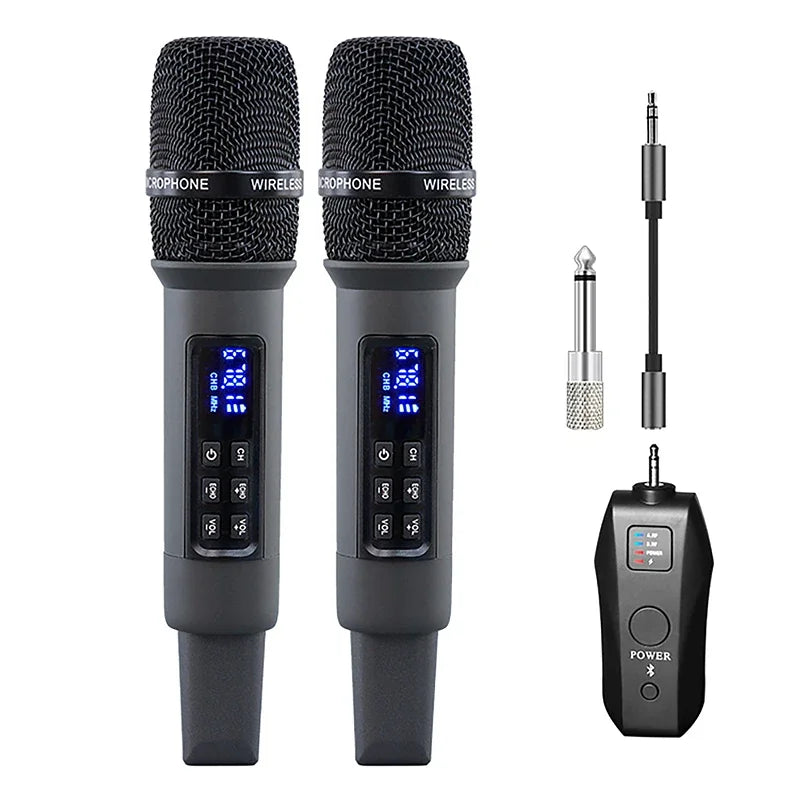 UHF Wireless Karaoke Microphone Bluetooth Receiver &ndash; Reverb 1 drag 2