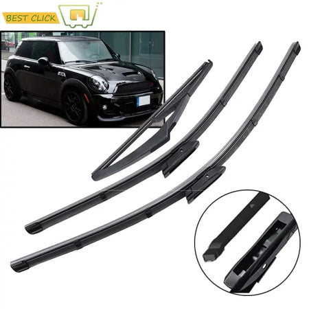 Misima Windshield Windscreen Wiper Blades For Mini Cooper R56 Hatch 04.2012-11.2013 Front Rear Window Wiper Blade Kit 2012 2013 by InterCyprus Trading Ltd