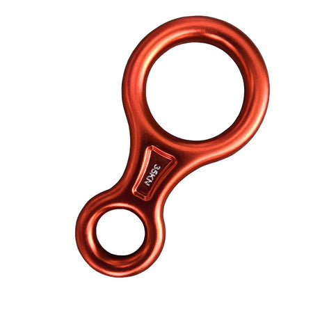35 KN 8 Small Climbing Descender Rappel Rings &ndash; Durable Orange