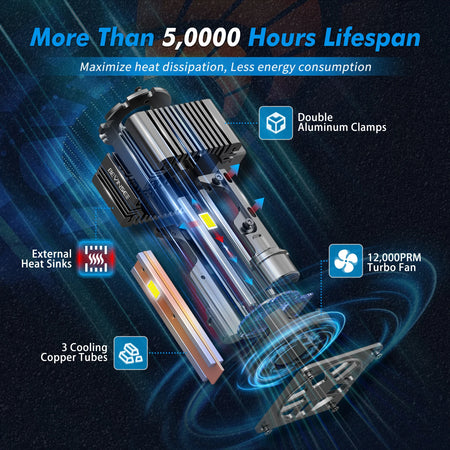 BEVINSEE D1S D1R LED CANBUS Bulbs &ndash; High Brightness with 8000 Lumens