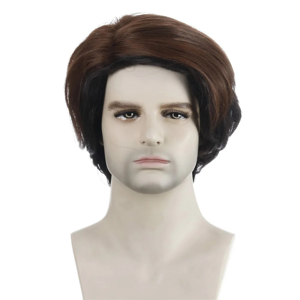 Silver Gray Short Men's Wig by Honey Dream - Stylish Daily Wear Black Brown