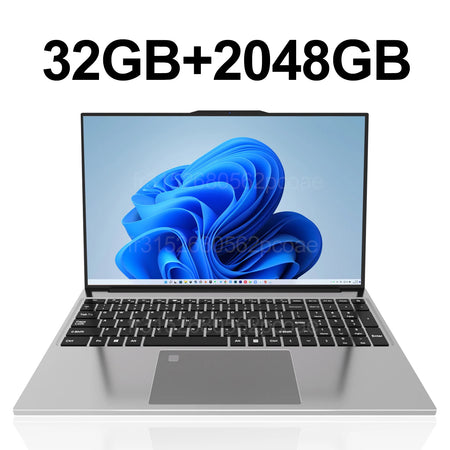 15.6 Inch Ultra Slim Laptop &ndash; 32GB RAM and 2048GB SSD Performance 32GB 2048GB / Intel I7 6500U