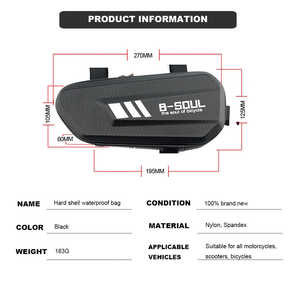 For YAMAHA MT03 MT07 MT09 MT10 SP MT 03 07 09 FZ07 FZ09 Tracer Motorcycle Tool Bag Waterproof Hard Shell Triangle Side Case Bag