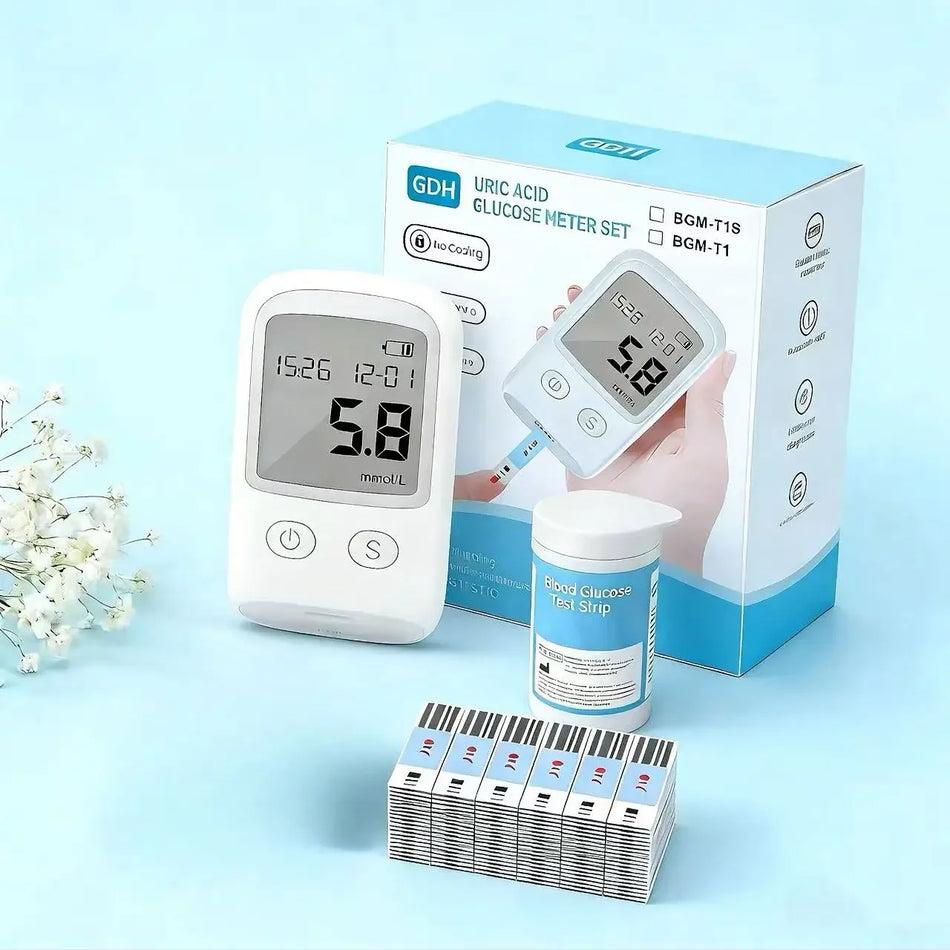 Kein Codierungsglucometer automatisches Blutzuckermessgerät mit Streifen für den Heimgebrauch