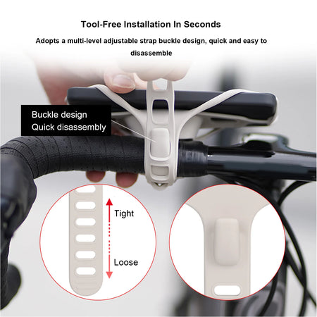 Bike Phone Holder Silicone Mount &ndash; Easy Phone Removal