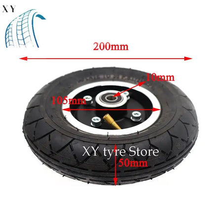 NoEnName_Null 8 Inch Electric Scooter Wheel with Pneumatic Tire &amp; Alloy Rim