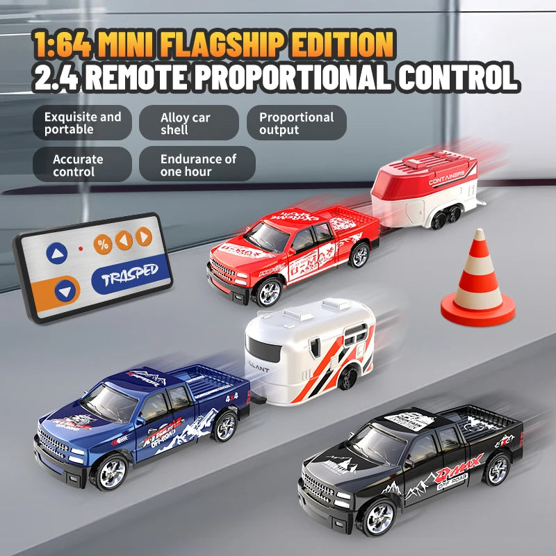 Mini RC Car 1/64 Remote Control Off Road &ndash; Drift Ready