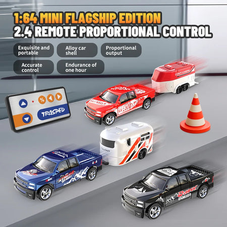 Mini RC Car 1/64 Remote Control Off Road &ndash; Drift Ready