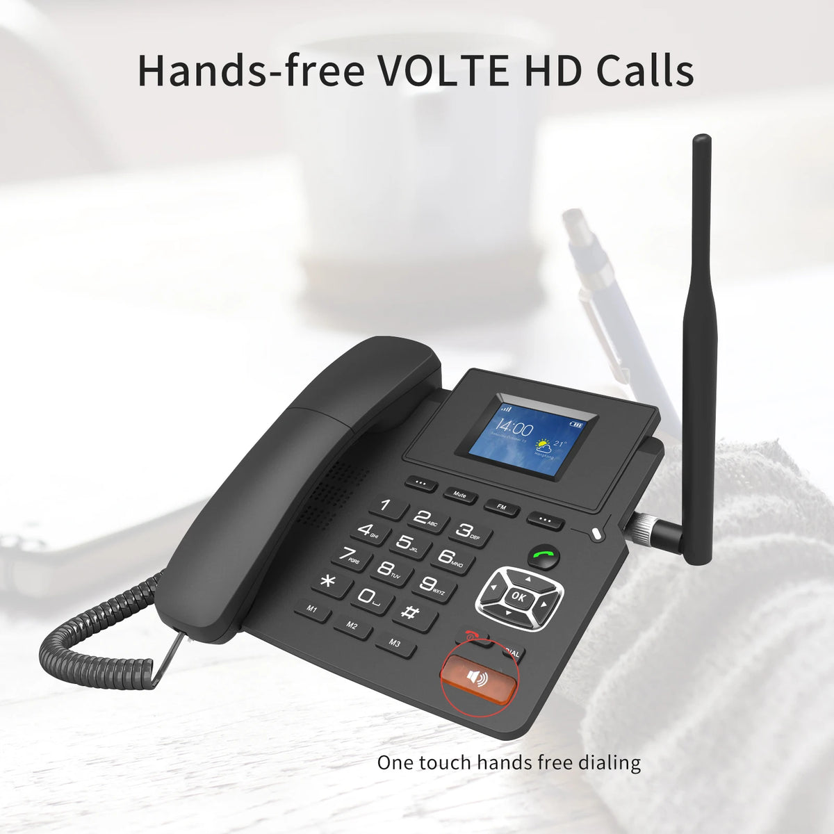 4G Desktop Dual Modes Wireless Telephone &ndash; 2 SIP Accounts