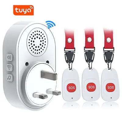 Tuya Caregiver Pager - Smart WiFi SOS Emergency Alert UK plug