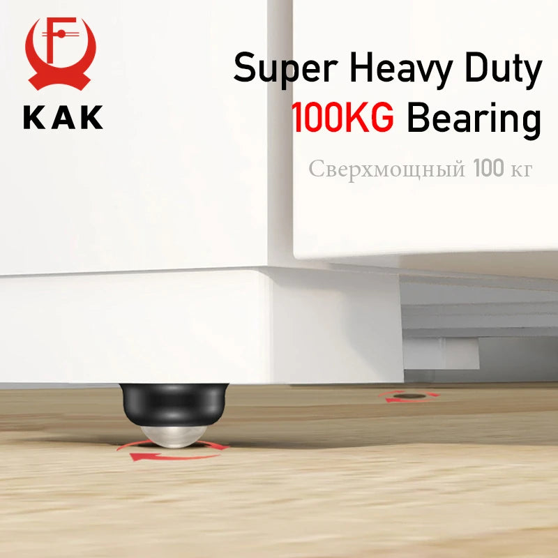 KAK 12 шт Самоклеящиеся колесики 100 кг Поворотные