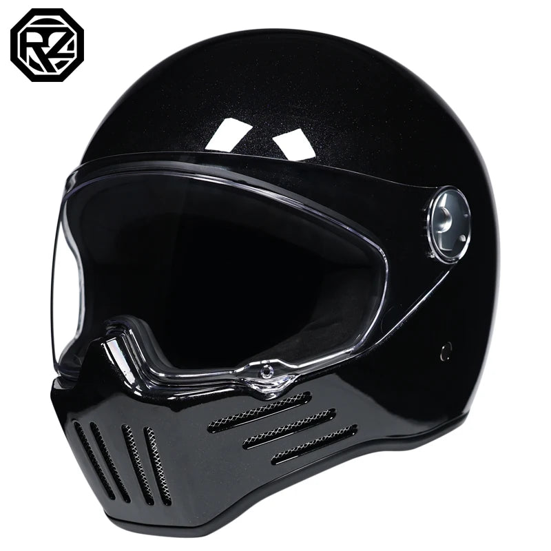 ORZ Full Face Modular Helmet Vintage Chopper &ndash; DOT Approved