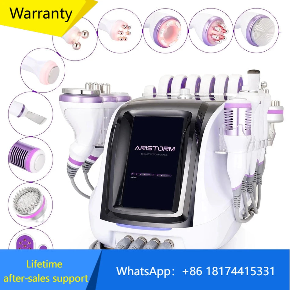 10 In 1 Ultrasonic Cavitation RF Liekninimo Vakuuminė Mašina