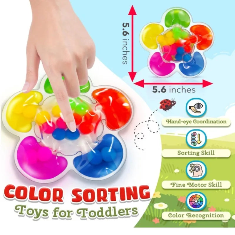 5-Color Sorting Sensory Toy &ndash; Engaging Fine Motor Skills Development