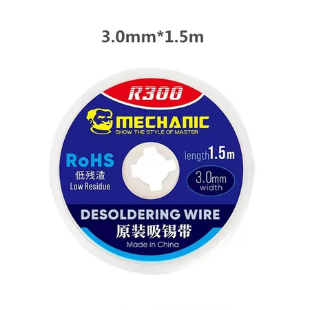 MECHANIC R300 Solder Wick &ndash; Powerful Low Residue Desoldering Tape 3.0mm