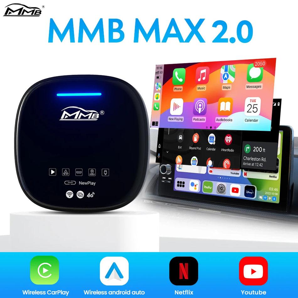 MMB MAX 2.0 &ndash; Universal Wired to Wireless CarPlay Adapter