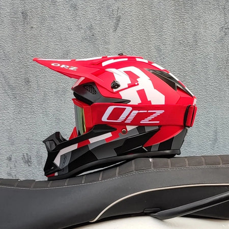 ORZ Off Road Helmet - Unisex Full Face Safety DOT Approved