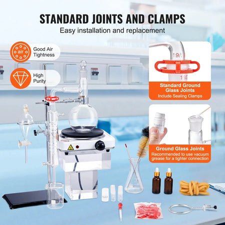 2L Essential Oil Distillation Kit With Heat Plate