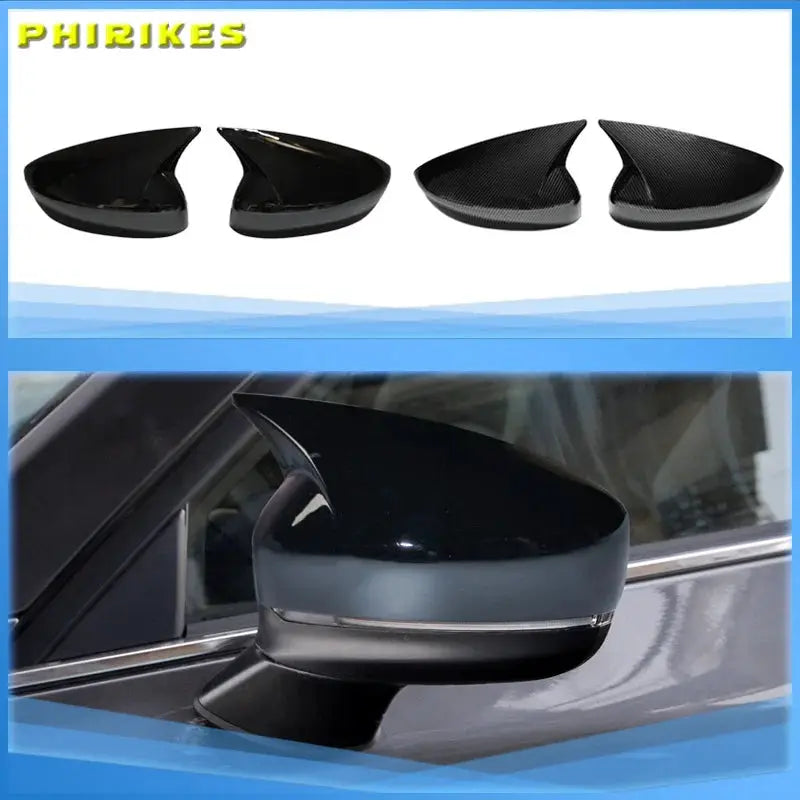 For Mazda CX5 CX-5 2017-2023 Side Wing Mirror Cover Rearview Mirror Lid Cap Housing Shell Black by InterCyprus Trading Ltd
