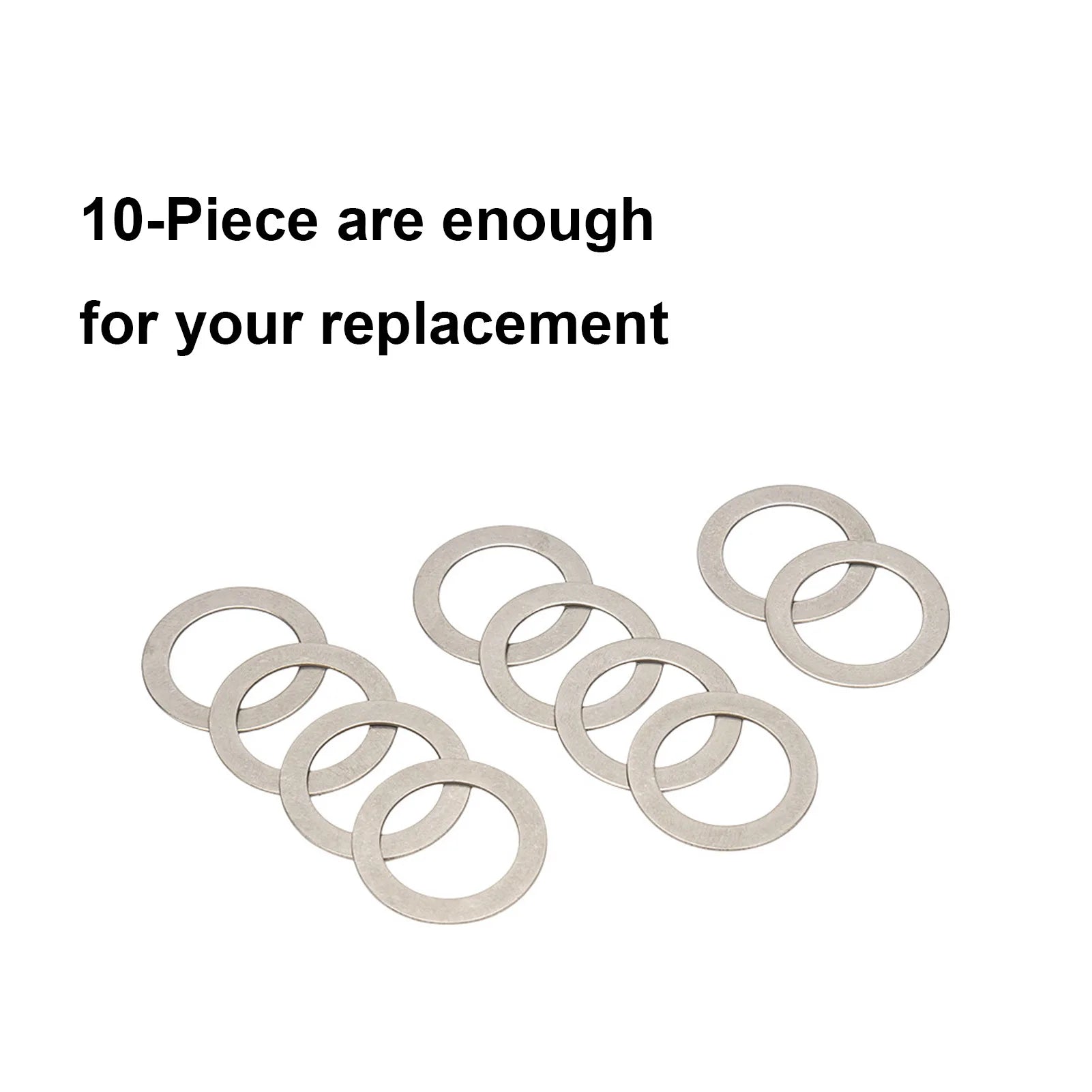 Bike Pedal Washers Stainless 10Pcs - Universal Fit