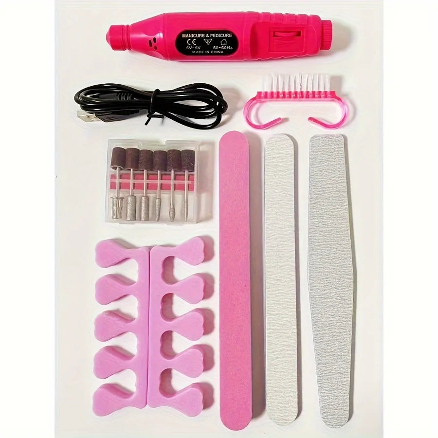 Yikoolin 7-In-1 Nail Art Tool Set - All-In-One Manicure Kit Set 4