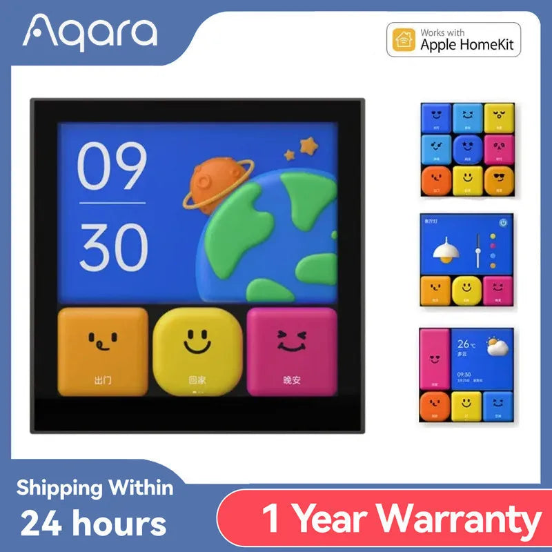 Interruptor Mágico Inteligente Aqara S1E Painel de Controlo por Toque para HomeKit