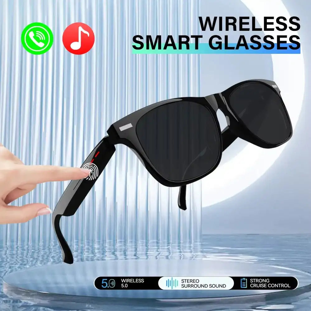 LAXASFIT Smart Anti Blue Light Sunglasses Bluetooth Camera