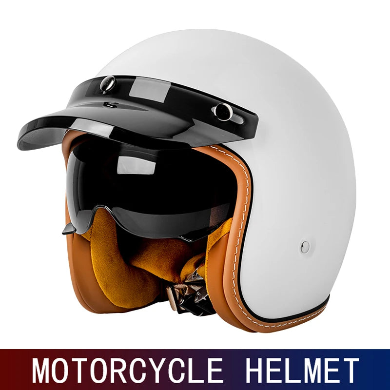 Three-Quarters Retro Open Face Helmet &ndash; Ultra Lightweight